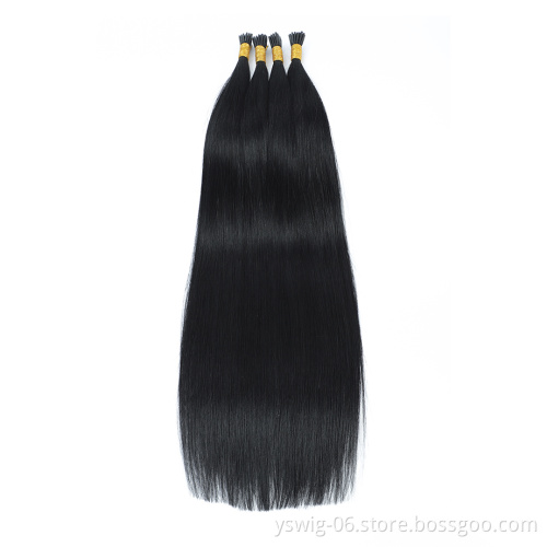 XCCOCO Hair Wholesale Remy Human I Tip Hair Extensions Double Drawn 100% Russian Human Itip Hair Extensions